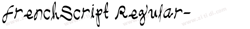 FrenchScript Regular字体转换 FrenchScript Regular字体转换